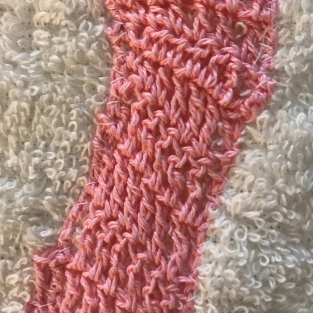 Vintage Towel Set Embellished with Pink Crochet Swan & Border